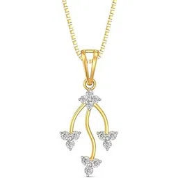 joyalukkas Pride Diamond Collection 18K Yellow Gold and Diamond Pendant-picture-30
