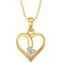 joyalukkas Pride Diamond Collection 18K Yellow Gold and Diamond Pendant-picture-34