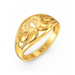 Joyalukkas Women 22Kt Gold Swan Serenity Finger Ring - 3.936 g-picture-58