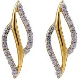 joyalukkas Women's & Girl's 18K Yellow Gold And Diamond Stud Earrings-picture-17