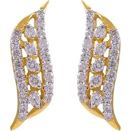 joyalukkas Women's & Girl's 18K Yellow Gold And Diamond Stud Earrings-picture-12