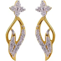 joyalukkas Women's & Girl's 18K Yellow Gold And Diamond Stud Earrings-picture-14