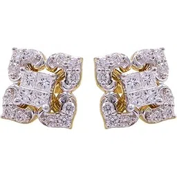 joyalukkas Women's & Girl's 18K Yellow Gold And Diamond Stud Earrings-picture-19