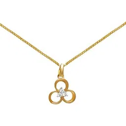joyalukkas Pride Diamond Collection 18K (750) Yellow Gold and Diamond Pendant image 1