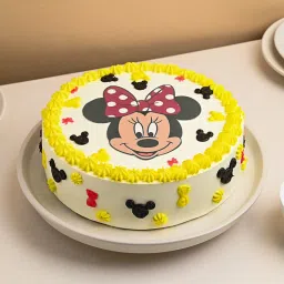 Joyful Minnie Mouse Theme Cake-picture-38