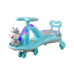 JoyRide Premium Panda Rapid Swing Magic Car Toys For Kids Girl Boy - Dashing Lights Music Rideons & Wagons Non Battery Operated Ride On-BLUE-picture-10