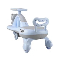 JoyRide Premium Panda Rapid Swing Magic Car Toys For Kids Girl Boy - Dashing Lights Music Rideons & Wagons Non Battery Operated Ride On-WHITE image 5