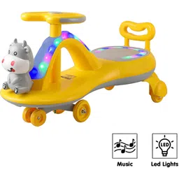 joyride Premium Panda Rapid Swing Magic Car| Toys For Kids Girl Boy|Dashing Lights Music Rideons & Wagons Non Battery Operated Ride On-picture-16