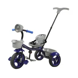 JoyRide Speedo Plus Tricycle Trike with Dual Storage Basket & Parental Handle for Kids Boys and Girls Music & Lights  Age 2 to 4 Years Tricycle - Blue-picture-36