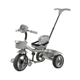 JoyRide Speedo Plus Tricycle-Trike with Dual Storage Basket & Parental Handle for Kids Boys and Girls Music & Lights Age 2 to 4 Years Tricycle - Silver-picture-37