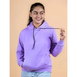 JRCY Women Solid Long Sleeve Hooded Pullover Sweatshirt-picture-11