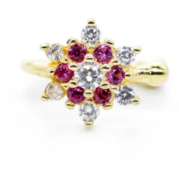 jsaj Zircon Sterling Silver Plated Sterling Silver Nose Stud-picture-13