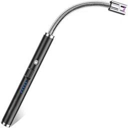 jstbuy BBQ Candle Lighter Rechargeable Electric Arc with 360° Flexible LED Battery Pocket Lighter-picture-23