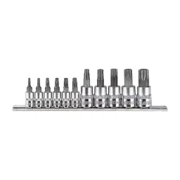 JTC Chrome Vanadium Steel Star Socket Bit Set, JTC 3902 (Set of 11 Pcs)-picture-37
