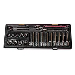 JTC Star Combination Set 12.7 mm (1/2 Inch) Drive Size for Garage and Workshops, JTC K4241 (Set of 24 Pcs)-picture-27