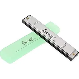 JUAREZ JRZ24H 24 Holes Harmonica Key Of C Scale | Mouth Organ | Cover - Stainless Iron | Comb - Abs | Reed – Aluminum Silver-picture-29
