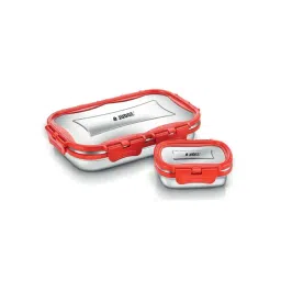 judge by prestige JUDGE Silver & Red Stainless Steel Lunch Box Set-picture-24