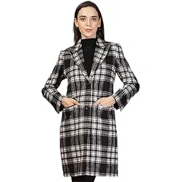 juelle Checked Longline Winter Overcoat-picture-30