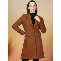 Juelle Women Notched Lapel Collar Single-Breasted Overcoat-picture-18