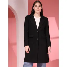 Juelle Women Notched Lapel Collar Single-Breasted Overcoat-picture-38