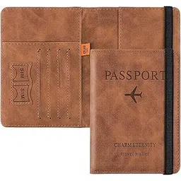 jufab Durable Leather Wallet Passport Travel Wallet Multiple Compartments for Efficient Organization Slots Document Holder for Men and Women Travel Accessories (Brown)-picture-41