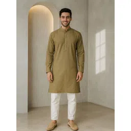JUGG JUGG JEEYO Mandarin Collar Long Sleeves Straight Kurta-picture-10
