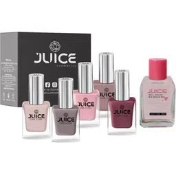 juice | 5 NAIL PAINT (PETAL PINK-253 / CAMEL-251 / SUN KISSED-111 / DUSTY CORAL-102 / TEDDY BROWN-288) & 1 NAIL PAINT REMOVER-picture-18