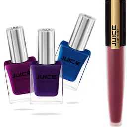 juice | NAIL PAINT (PEARLY MAGENTA-188 / SAPPHIRE BLUE-272 / EMINENCE-273) & LIPTINT (BURGUNDY BLUSH M-44) | WATERPROOF & LONG LASTING-picture-37