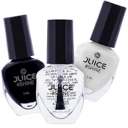 JUICE #SHINE French Style | High Gloss, Chip Resistant, Gel Effect, Upto 80% more pigmented for Intense colour | Nail Polish Combo 3 in 1 | Nail Paint-picture-13
