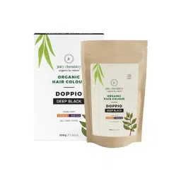 Juicy Chemistry Natural Organic Deep Black Hair Colour in Doppio - 200 gm-picture-24