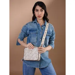 Juicy Couture Beige Lunetta Printed Cross Body Bag-picture-19