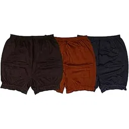 jukono Women's Boyshorts Underwear Bloomer Cotton Boyleg Boxer Panties Pack of 3-picture-42
