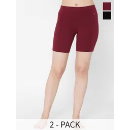 Juliet Pack Of 2 Cotton Mid Rise Boy Short-picture-30