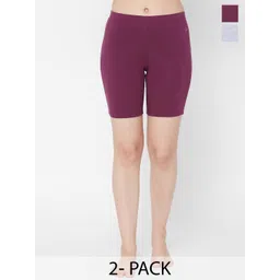 Juliet Pack Of 2 Cotton Mid Rise Boy Shorts-picture-21