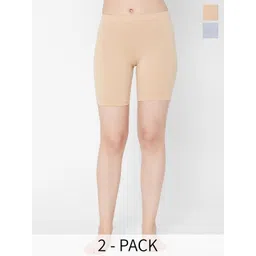 Juliet Pack Of 2 Cotton Mid Rise Boy Shorts-picture-25