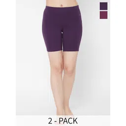 Juliet Pack Of 2 Cotton Mid Rise Boy Shorts-picture-22
