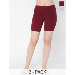 Juliet Pack Of 2 Cotton Mid Rise Boy Shorts-picture-18