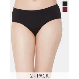 Juliet Pack Of 2 Cotton Mid Rise Period Panties-picture-35