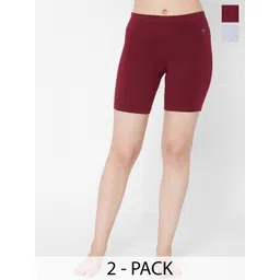 Juliet Pack Of 2 Mid-Rise Cotton Boy Shorts Briefs-picture-32