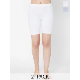 Juliet Pack Of 2 Self Design Mid-Rise Pure Cotton Boy Shorts Briefs-picture-26