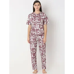 Juliet Women Typography Printed Night suit-picture-35