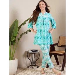 July Ethnic Motifs Printed Night suit-picture-28
