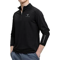 jump cuts Maniac||Fullsleeve Tshirts for Men||High Neck||Half Zipper||Regular fit Tshirts for Men-picture-11