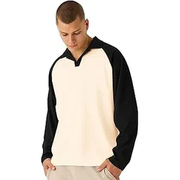Jump Cuts || Mens || Colorblock || Polo Neck || Raglan Full Sleeve || LoopKnit || Sweatshirt-picture-19