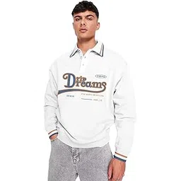 jump cuts || Mens || Printed || Polo Neck || Full Sleeve || Oversized Fit || Cotton Blend || Polo T-Shirt-picture-10