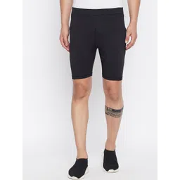 JUMP USA Men Solid Black Active Wear Tights-picture-10