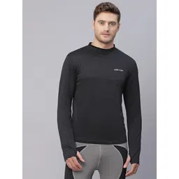 jump usa Solid Men Black Tights-picture-14