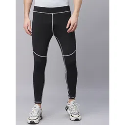 jump usa Solid Men Black Tights-picture-20