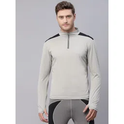 jump usa Solid Men Grey Tights-picture-33