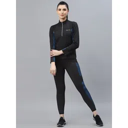 JUMP USA Women Black High Neck Rapid-Dry T-shirt-picture-41